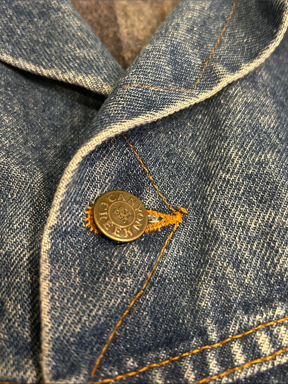 Vintage Storm Rider by Canyon Creek Blanket Lined Denim Jean Jacket Size 48 XL - Picture 10 of 16